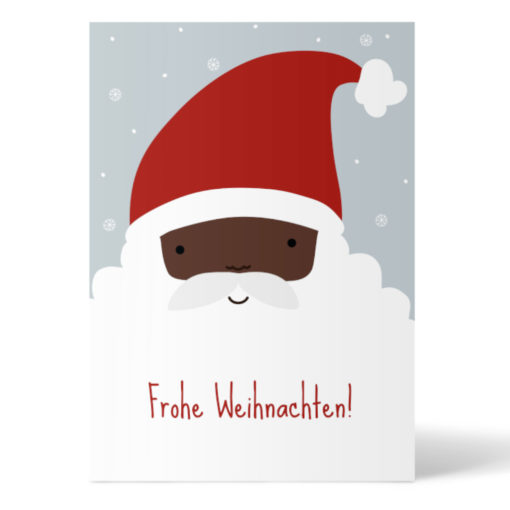 schwarzer-weihnachtsmann-nikolaus-black-santa-diversity-postkarte-ellou-2020