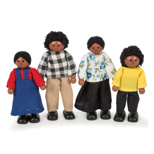 6-köpfige Puppenfamilien Puppenhaus Biegepuppen Minipuppen Spielzeug für 